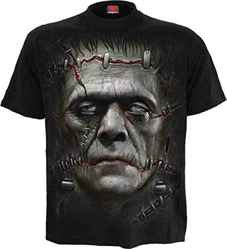 Spiral It Lives Männer T-Shirt schwarz L 100% Baumwolle Basics, Horror, Rockwear von Spiral