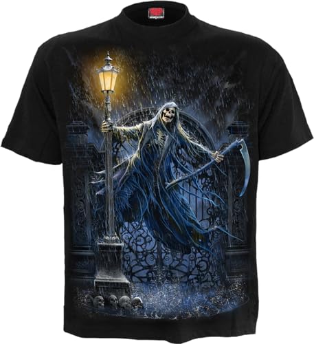 Spiral Reaping in The rain Männer T-Shirt schwarz XXL von Spiral