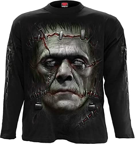 Spiral Herren M301 - Mens Long Sleeves T-Shirt, Black, von Spiral