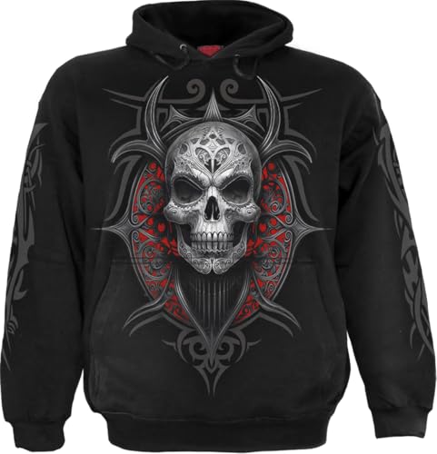 Spiral High Priestess Männer Kapuzenpullover schwarz XXL 100% Baumwolle Horror, Rockwear, Totenköpfe Spiral High Priestess Männer Kapuzenpullover schwarz XXL 100% Baumwolle Horror, Rockwear, Totenköpfe von Spiral