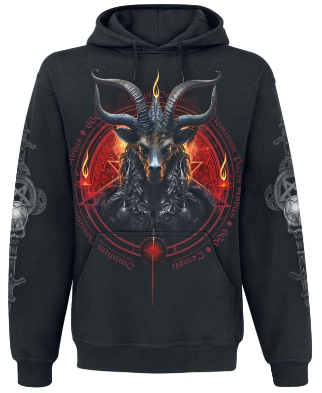 Spiral Kapuzenpullover - Baphomet - S bis XXL - für Männer - Größe M - schwarz von Spiral