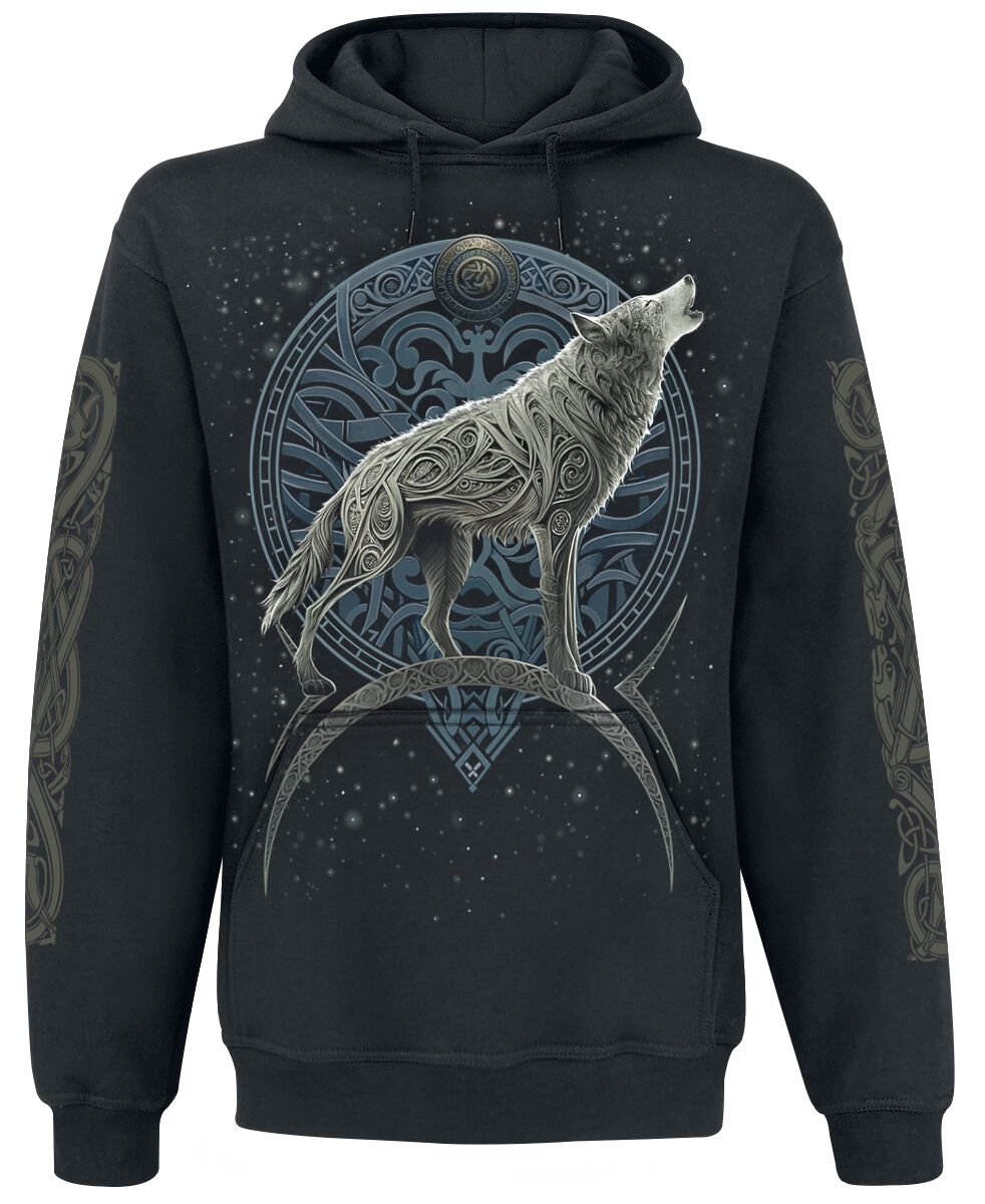 Spiral Kapuzenpullover - Celtic Wolf - M bis 4XL - für Männer - Größe 4XL - schwarz Spiral Kapuzenpullover - Celtic Wolf - M bis 4XL - für Männer - Größe 4XL - schwarz von Spiral