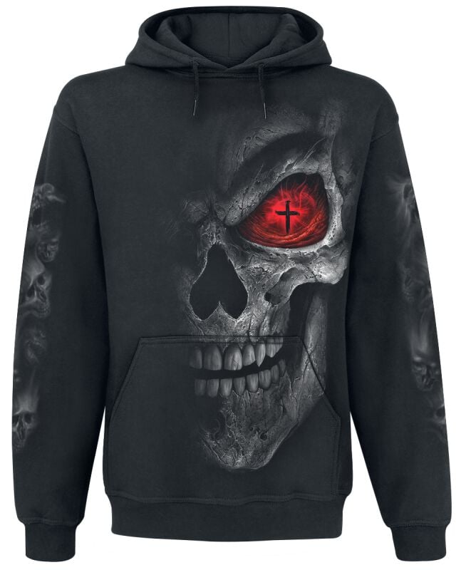 Spiral Kapuzenpullover - Death Stare - S bis XXL - für Männer - Größe XXL - schwarz von Spiral