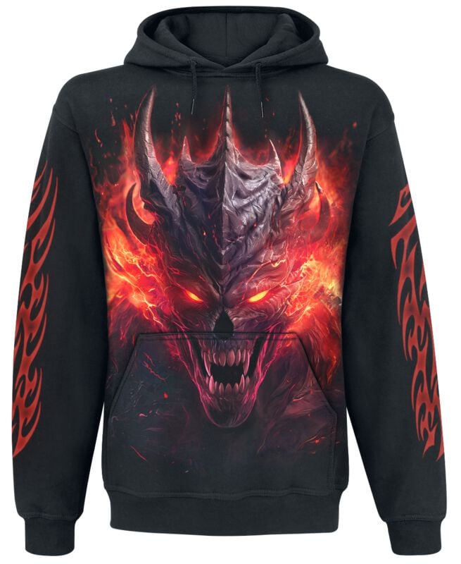 Spiral Kapuzenpullover - Riff Burner - Hoodie - S bis XXL - für Männer - Größe L - schwarz von Spiral