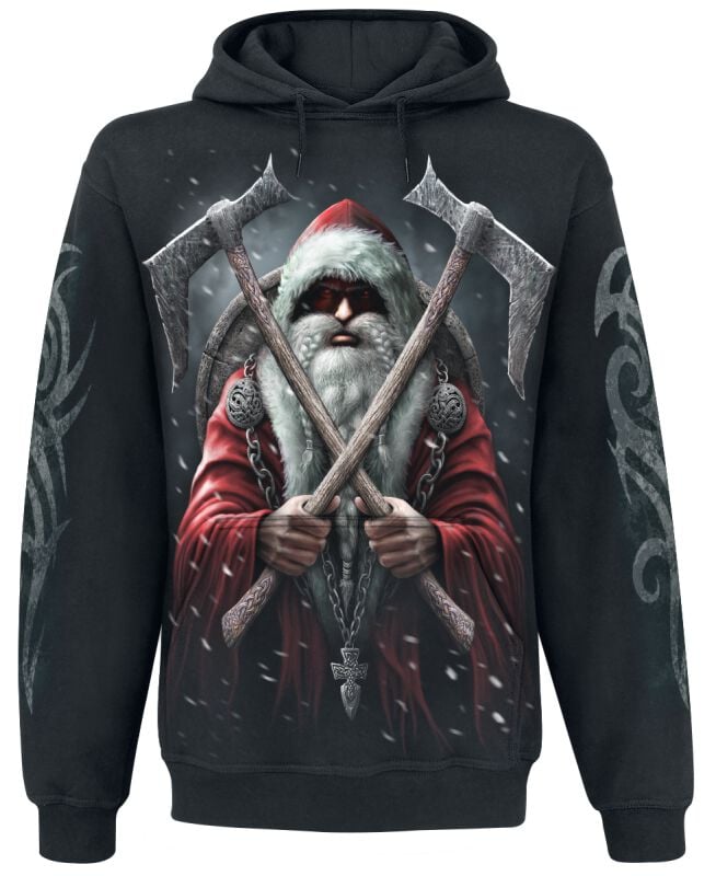 Spiral Kapuzenpullover - Sleigher Hoodie - S bis XXL - für Männer - Größe S - schwarz von Spiral