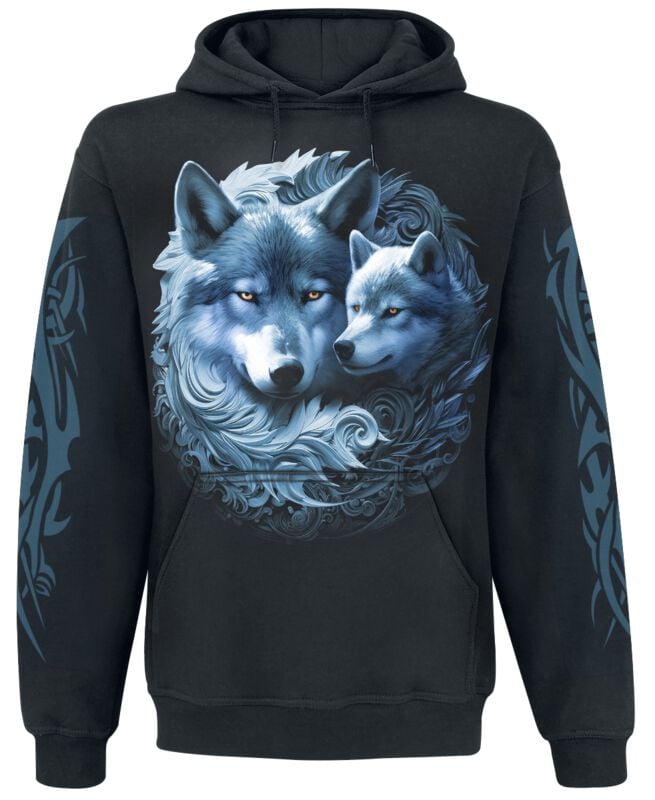 Spiral Kapuzenpullover - Wolf Guardian - Hoodie - S bis XXL - für Männer - Größe XL - schwarz Spiral Kapuzenpullover - Wolf Guardian - Hoodie - S bis XXL - für Männer - Größe XL - schwarz von Spiral