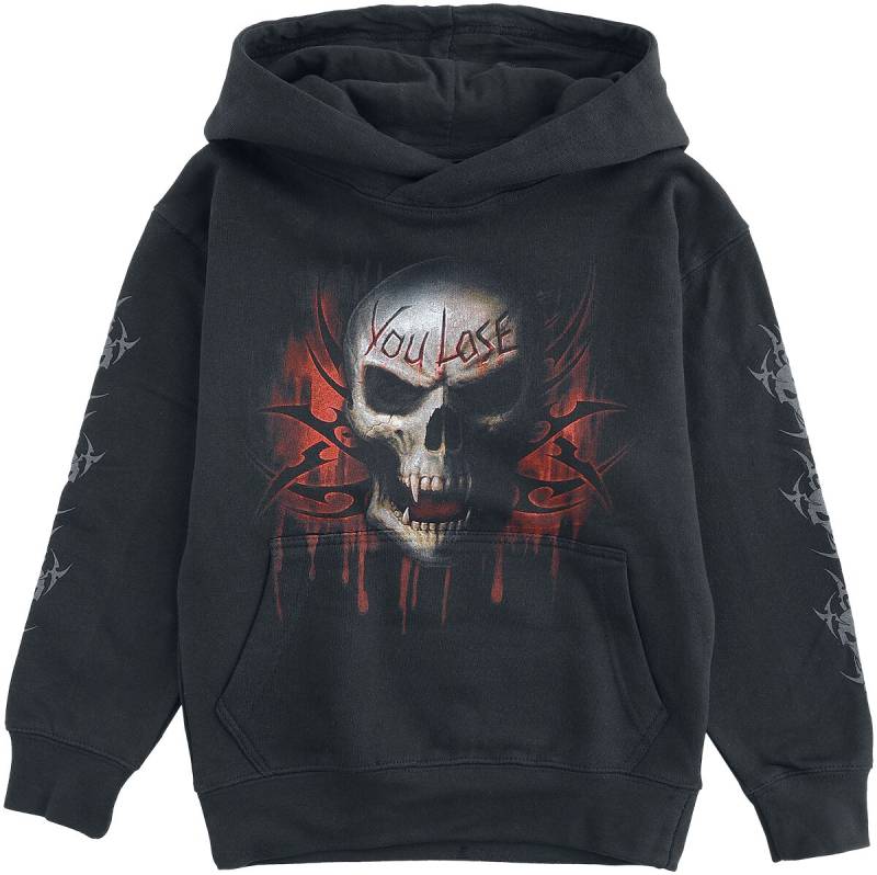 Spiral Kids - Game Over Kapuzenpullover schwarz in 128/134 von Spiral