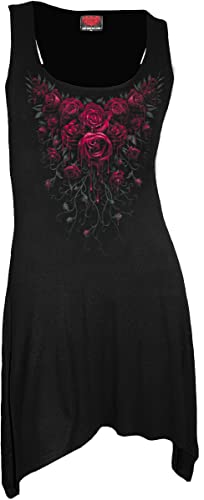 Spiral - Blood Rose - Kleid im Gothic-Stil - Schwarz - M von Spiral