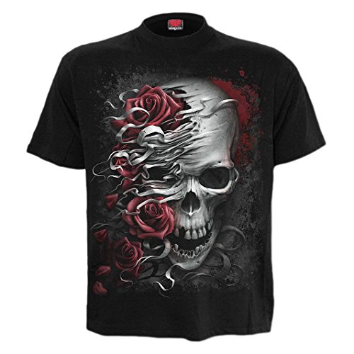 Spiral Mens - Skulls N Roses - T-Shirt,Schwarz,XL von Spiral