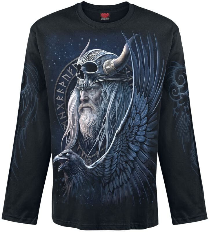 Spiral Odin's Warrior - Longsleeve Langarmshirt schwarz in XXL von Spiral