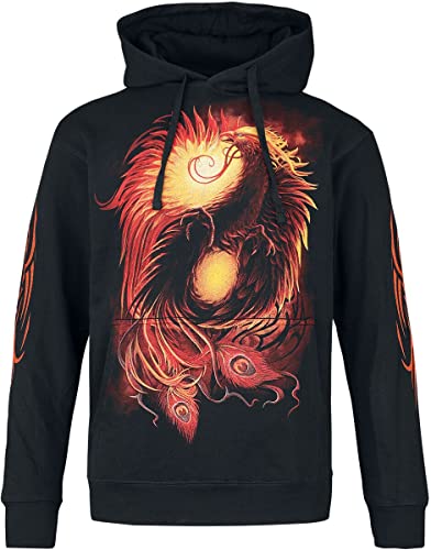 Spiral Phoenix Arisen Männer Kapuzenpullover schwarz L 100% Baumwolle Gothic, Horror, Rockwear von Spiral