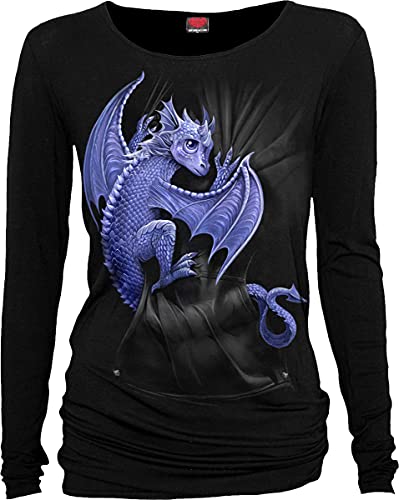 Spiral - Pocket Dragon - Baggy Top Schwarz - XXL von Spiral
