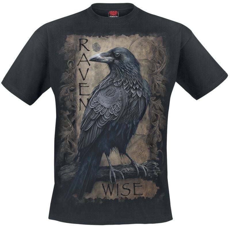 Spiral Raven Wise T-Shirt schwarz in M von Spiral