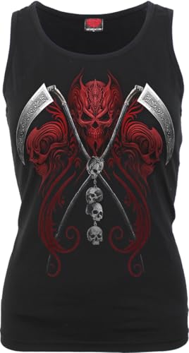 Spiral - Reaperess - Razor Back Top Black, Schwarz, X-Groß von Spiral