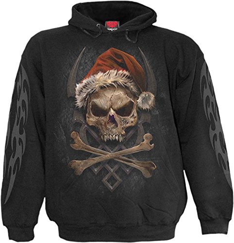 Spiral Rock Santa Männer Kapuzenpullover schwarz M von Spiral