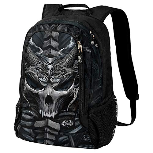 Spiral - SKULL ARMOUR - Gothic Rucksack - Gothic kleidung damen gothic geschenke mit Laptopfach… von Spiral