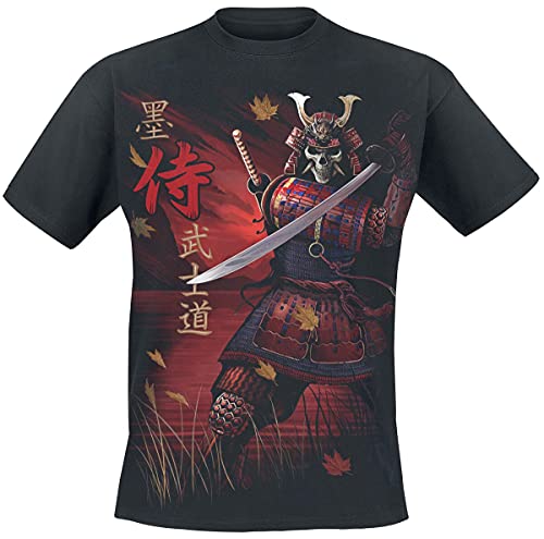 Spiral - Samurai - Männer T-Shirt - Schwarz - S von Spiral