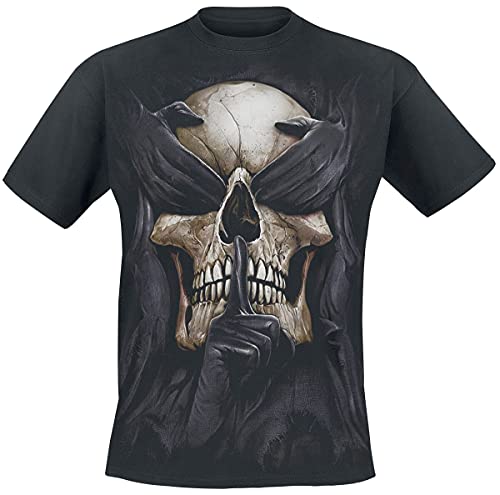 Spiral See No Evil Männer T-Shirt schwarz M 100% Baumwolle Everyday Goth, Gothic, Nu Goth, Rockwear von Spiral