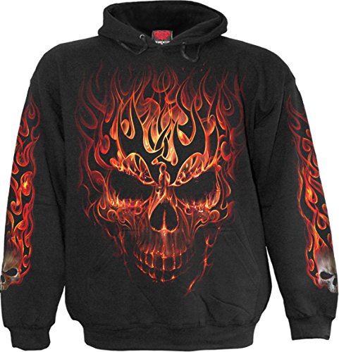 Spiral - Skull Blast - Kinder Hoodie - Schwarz - XL von Spiral