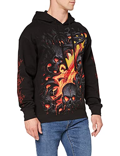 Spiral - Skull Lava - Hoodie - Schwarz - M von Spiral