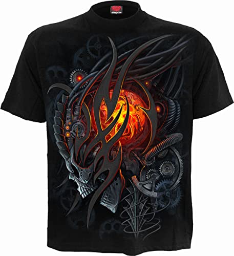 Spiral - Steampunk Skull - Männer T-Shirt - Schwarz - XL von Spiral