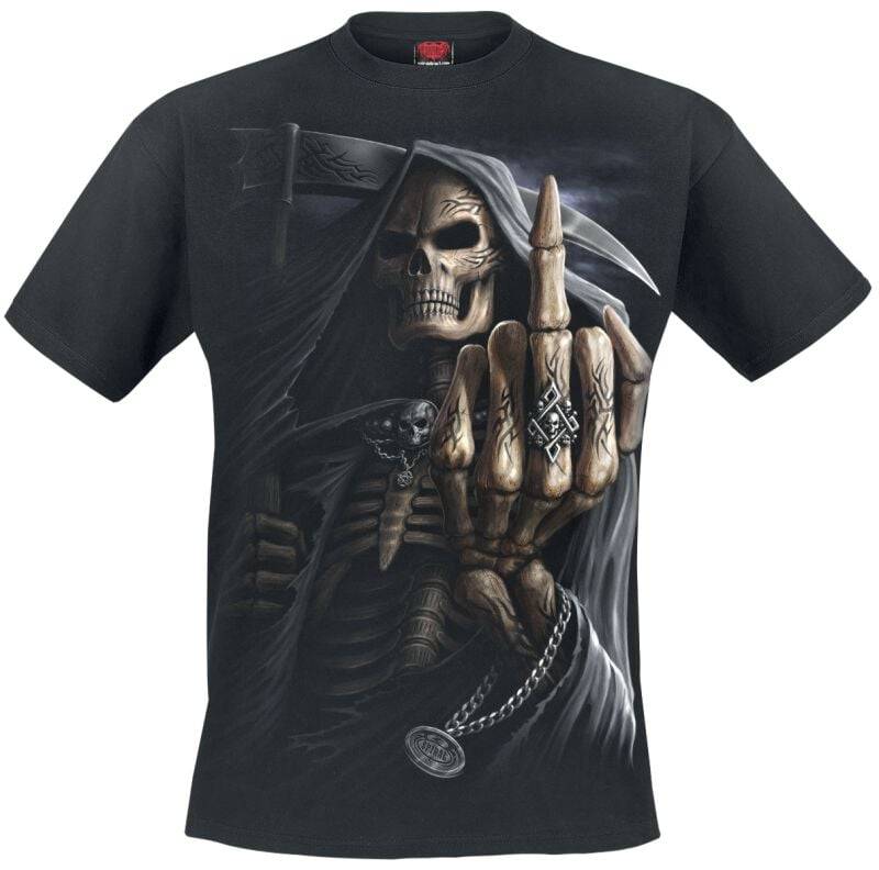 Spiral T-Shirt - Bone Finger - S bis 4XL - für Männer - Größe M - schwarz Spiral T-Shirt - Bone Finger - S bis 4XL - für Männer - Größe M - schwarz von Spiral