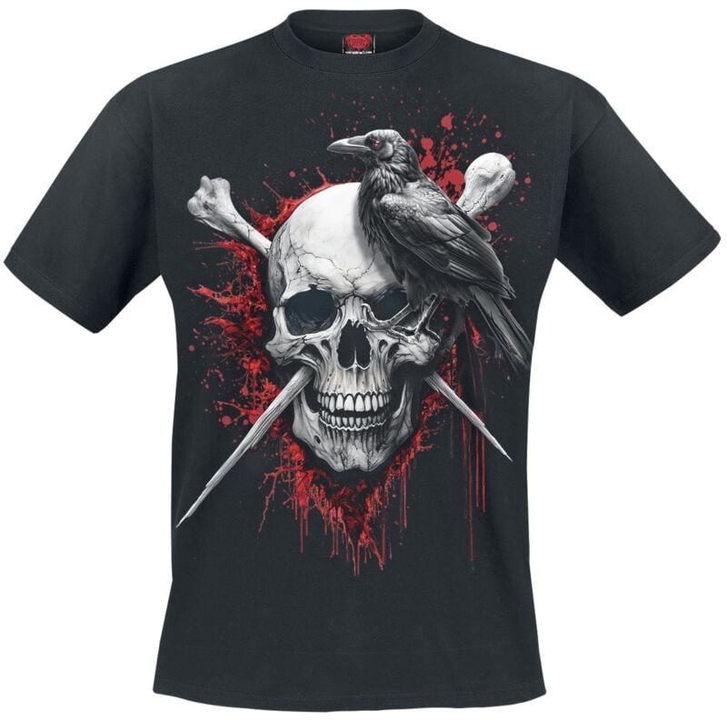 Spiral T-Shirt - Death Raven T-Shirt - S bis 4XL - für Männer - Größe L - schwarz Spiral T-Shirt - Death Raven T-Shirt - S bis 4XL - für Männer - Größe L - schwarz von Spiral