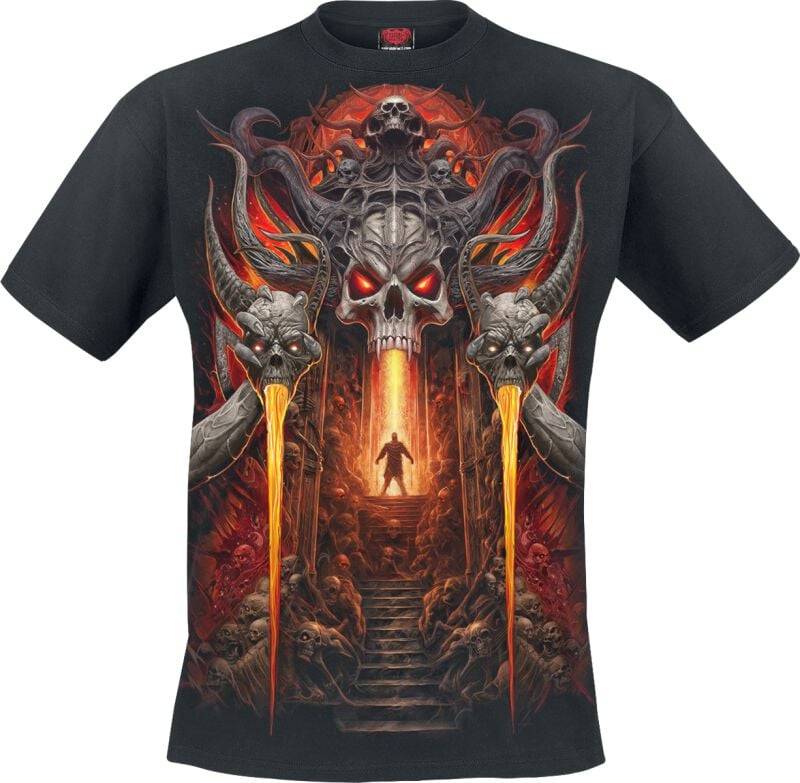 Spiral T-Shirt - Gates Of Hell - S bis 4XL - für Männer - Größe 3XL - schwarz Spiral T-Shirt - Gates Of Hell - S bis 4XL - für Männer - Größe 3XL - schwarz von Spiral