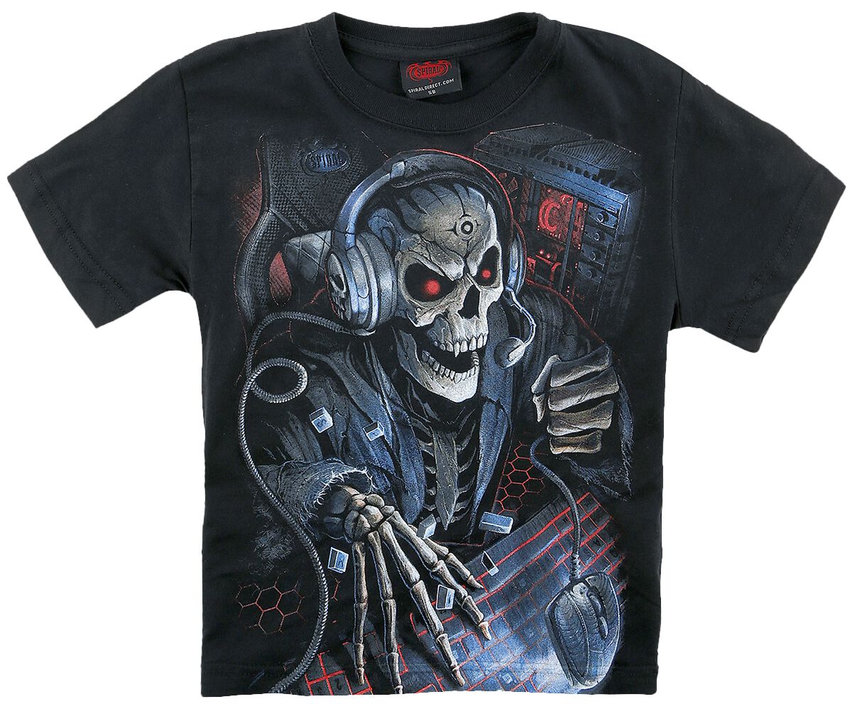 Spiral T-Shirt - Kids - PC Gamer - 116/122 bis 176 - für Jungen - Größe 176 - schwarz von Spiral