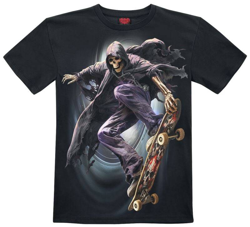 Spiral T-Shirt - Soul Boarder - Kids T-Shirt - S bis XXL - für Mädchen & Jungen - Größe XL - schwarz von Spiral