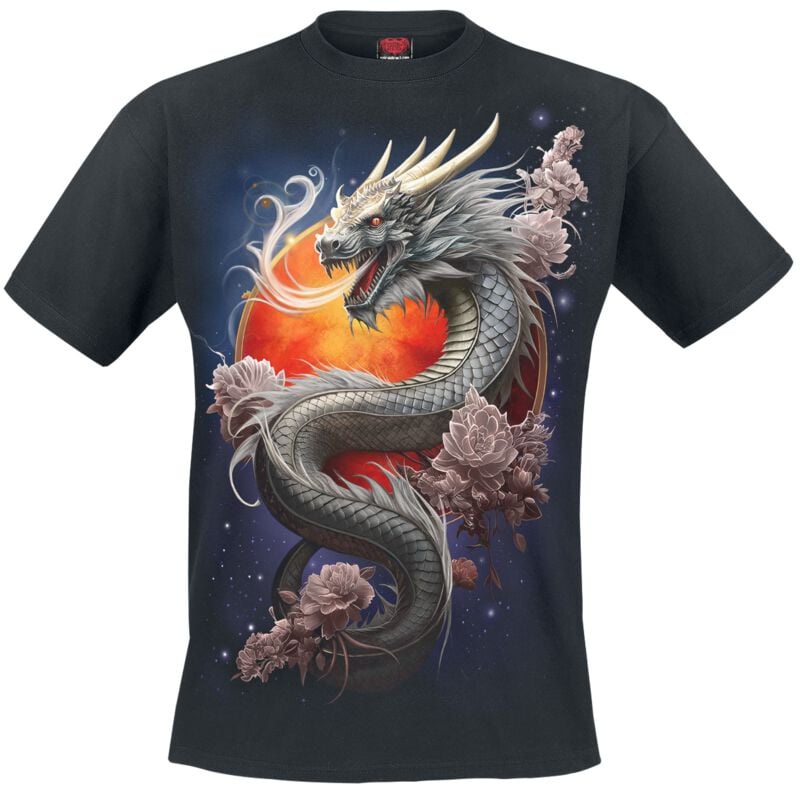 Spiral T-Shirt - Sun Dragon - S bis 4XL - für Männer - Größe 3XL - schwarz Spiral T-Shirt - Sun Dragon - S bis 4XL - für Männer - Größe 3XL - schwarz von Spiral