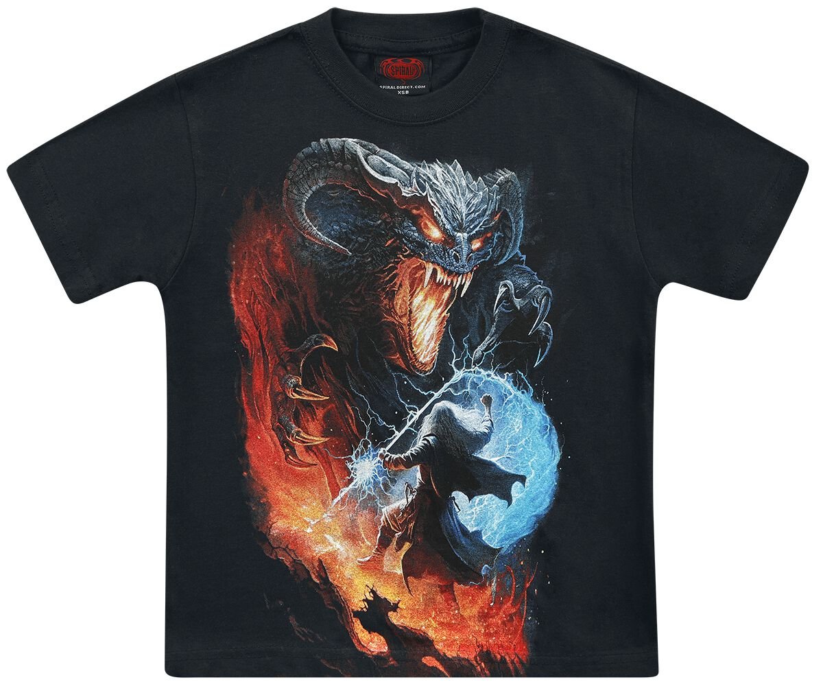 Spiral T-Shirt für Kinder - Kids - Infernal Duel - für Jungen - schwarz/multicolor Spiral T-Shirt für Kinder - Kids - Infernal Duel - für Jungen - schwarz/multicolor von Spiral