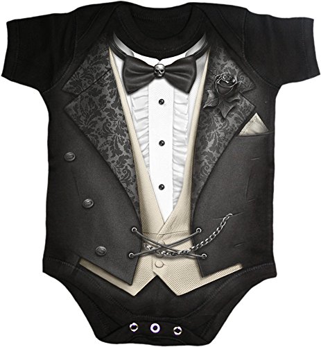 Spiral - TUXED - Baby Strampler - Schwarz - XS von Spiral