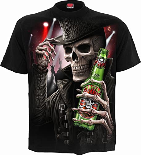 Spiral Triple 6 Männer T-Shirt schwarz L 100% Baumwolle Everyday Goth, Gothic, Horror, Rockwear von Spiral