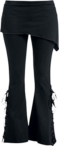 Spiral - URBAN Fashion - 2-in-1-Bootcut-Leggings mit schrägem Minirock - S von Spiral