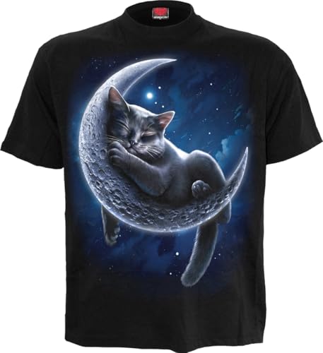 Spiral - Velvet Moon - T-Shirt mit Frontdruck, Schwarz, Schwarz, Small Spiral - Velvet Moon - T-Shirt mit Frontdruck, Schwarz, Schwarz, Small von Spiral