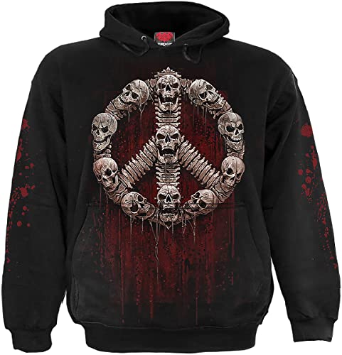 Spiral War Kills Männer Kapuzenpullover schwarz M 100% Baumwolle Horror, Rockwear, Totenköpfe von Spiral
