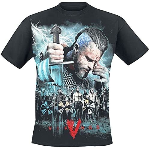 Vikings Ragnar - Battle Männer T-Shirt schwarz 3XL 100% Baumwolle Fan-Merch, TV-Serien von Spiral