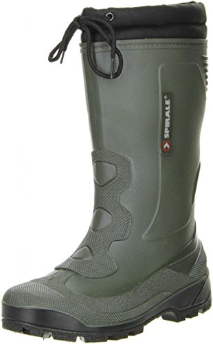 Spirale Damen Herren gefütterter Gummistiefel Winterstiefel Thermosohle ALTEX Oliv, Größe:47, Farbe:Grün von Spirale