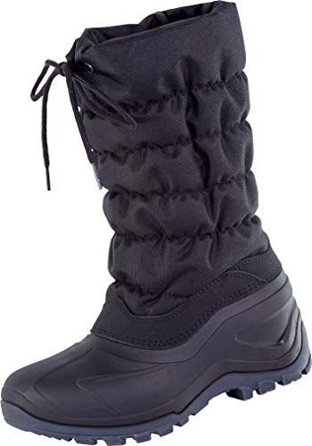 Spirale Damen Canadianboot Stella, Frauen Snowboots,wasserabweisend, Ladies feminin elegant Women's Women Woman Freizeit leger,schwarz,41 EU / 7.5 UK von Spirale