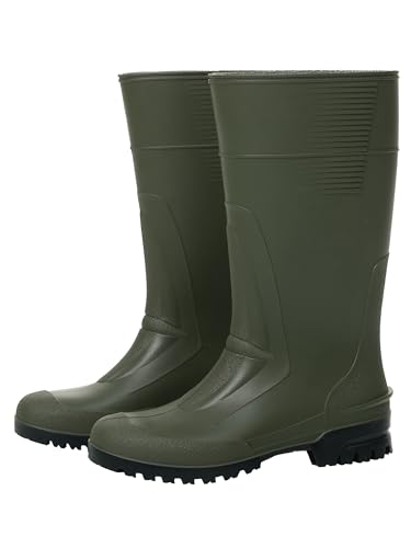 Spirale Idro-High - Rutschfester PVC-Stiefel, Halbhoher Arbeitsstiefel für Land- und Forstwirtschaft - Grün - Gr. 47 von Spirale