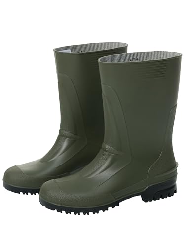 Spirale Idro-Low - Rutschfester PVC-Stiefel, Halbhoher Arbeitsstiefel für Land- und Forstwirtschaft - Grün - Gr. 40 von Spirale