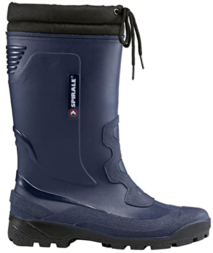 Spirale John Unisex-Erwachsene Gefütterte Gummistiefel - Blau - Gr. 36 von Spirale