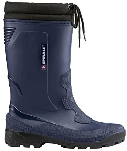 Spirale John Unisex-Erwachsene Gefütterte Gummistiefel - Blau - Gr. 41 von Spirale