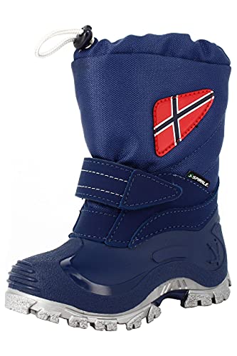 Spirale Morten Kinder Mädchen Jungen Winterstiefel Snowboots blau, Größe:21, Farbe:Blau von Spirale