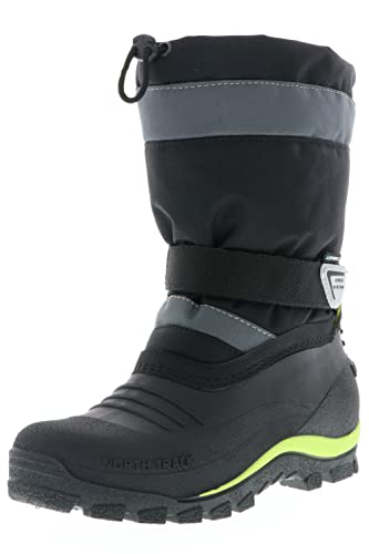 Spirale SERAK Kinder Jungen Mädchen gefütterter Winterstiefel Snowboots schwarz, Größe:36, Farbe:Schwarz von Spirale