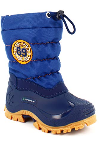 Spirale Eric Schneestiefel, Blau Crepe, 22 EU von Spirale