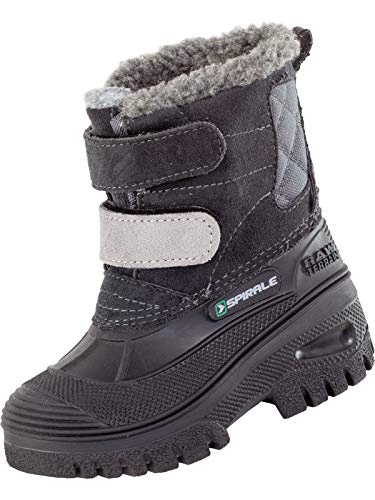 Spirale Unisex-Kinder Pauli Schneestiefel, Schwarz (Nero 04500500), 24 EU von Spirale