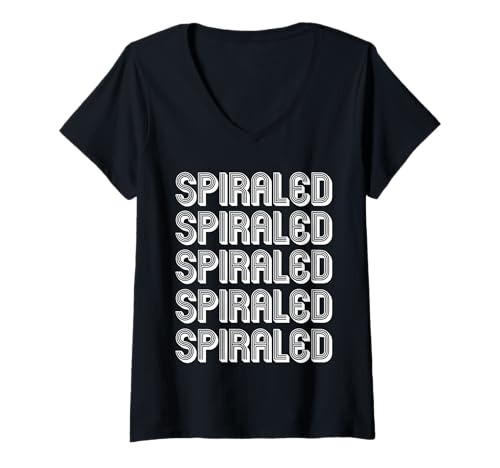 Damen Spiralförmig T-Shirt mit V-Ausschnitt Damen Spiralförmig T-Shirt mit V-Ausschnitt von Spiraled Apparel