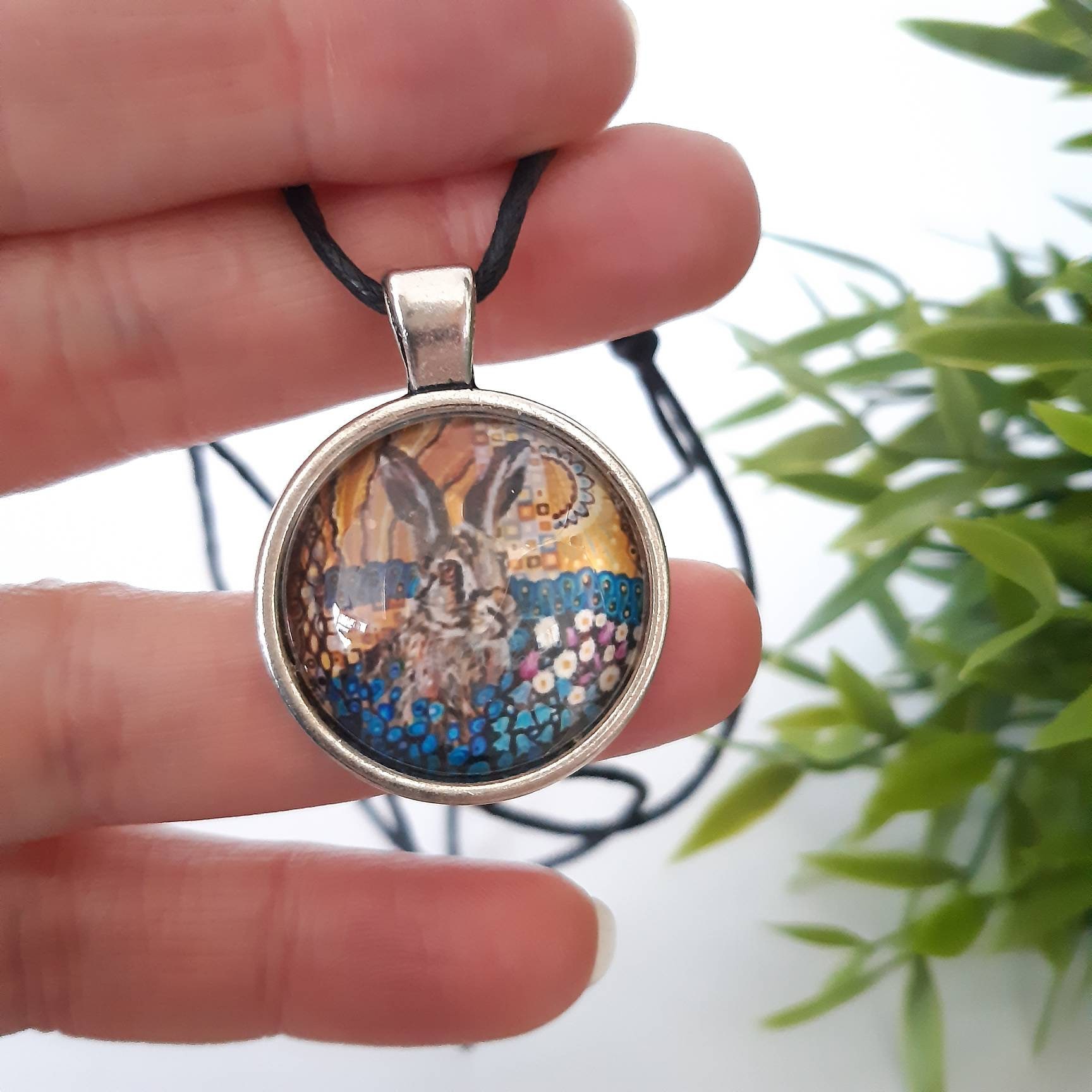 Hase Charm Anhänger, Einzigartige Charm, Original Kunst Tier Liebhaber Schmuck Geschenk, Schlüsselanhänger von SpiralesDargent